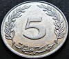 Moneda exotica 5 MILLIEMES - TUNISIA, anul 1997 * cod 2771 B, Africa, Aluminiu