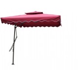 Umbrela de soare pentru exterior, Visinie 220 cm x 220 cm, stalp din otel
