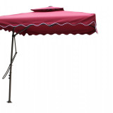 Umbrela de soare pentru exterior, Visinie 220 cm x 220 cm, stalp din otel