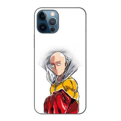 Husa compatibila cu Apple iPhone 12 Pro Max Silicon Gel Tpu Model One Punch Man Saitama foto