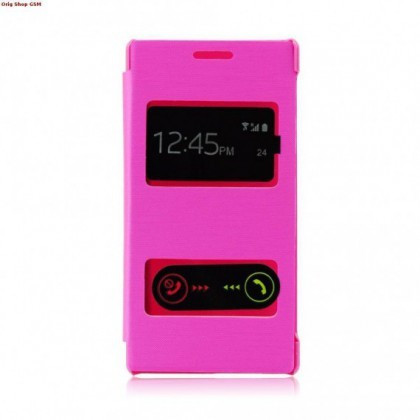 Husa Flip S-View window Sony Xperia Z1 (L39H) Pink