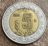 C50 - Moneda foarte veche - Mexic - 5 pesos - 2005