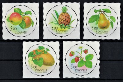 RUSIA 2003 - Aroma fructelor / serie completa MNH foto