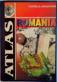 ATLAS ROMANIA de VIORELA ANASTASIU, ILUSTRATII SI COPERTA de ELENA DRAGULELEI DUMITRU, CARTOGRAFIE de SEVERIN VLAD, 1999