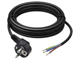 Cablu 3G1,5mm2 CEE 7/7 cu ştecăr &icirc;n unghi, 3m - QOLTEC