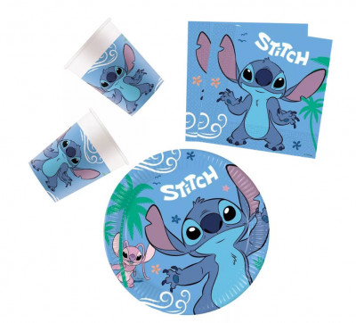 Set vesela petrecere Disney Lilo and Stitch Angel, 36 Piese foto