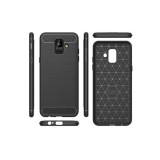 Husa Telefon Silicon Samsung A6+ 2018 a605 J8 J810 Black Carbon