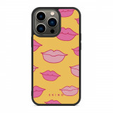 Husa iPhone 14 Pro - Skino Doll, buze galben roz