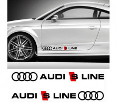 Sticker auto laterale Audi S Line (set 2 buc.) foto