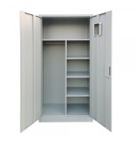 Vestiar Metalic Premium PLUS 2 Compartimente 900x400x1800mm, 4 Polite, Bara Haine, Gri RAL 7035