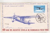 Bnk fil Plic ocazional 50 ani aviatie civila - Icar Comercial Lares - 1980