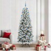 VidaXL Brad de Crăciun artificial cu 300 LED Alb 78 x 78 x 210 cm 3396064