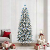 VidaXL Brad de Crăciun artificial cu 300 LED Alb 78 x 78 x 210 cm 3396064