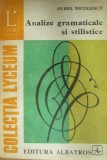 Analize gramaticale si stilistice - Aurel Nicolescu