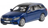 Macheta Oe Mercedes-Benz C-Class Wagon Avantgarde 1:43 Albastru B66960250, Mercedes Benz