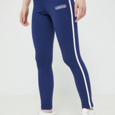 adidas Originals colanti femei, culoarea albastru marin, cu imprimeu