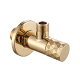 Robinet colțar Diamond 03 1/2" x 3/8" Gold