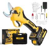 Foarfeca electrica pomi, motor fara perii, diametru de taiere reglabil 10-40mm, cu display, acumulator 2.0 Ah inclus, lama SK5, accesorii incluse, Imo