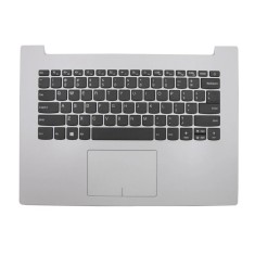 Carcasa superioara cu tastatura palmrest Laptop, Lenovo, IdeaPad 330-14IKB Type 81DA, 81G2, 5CB0N82229, AP13N000310, AM13N000100, DG421, argintie, lay