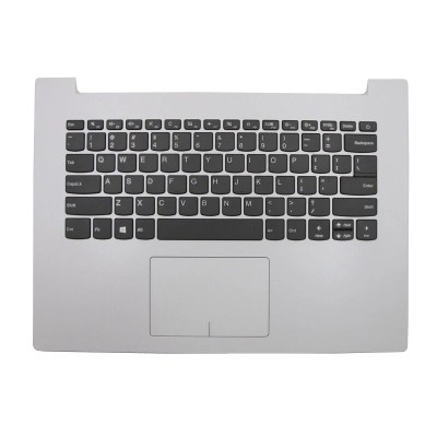 Carcasa superioara cu tastatura palmrest Laptop, Lenovo, IdeaPad 330-14IGM Type 81D0, 81G2, 5CB0N82229, AP13N000310, AM13N000100, DG421, argintie, lay foto
