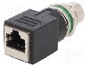 Adaptor RJ45 soclu, 8 pini, BULGIN - PXMBNI12RPM08XRJM16