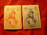 Serie Iran 1951 - 100 Ani filozoful Alfarabi , 2 val., Nestampilat