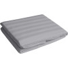 Cearsaf de pat din damasc, densitate 130 g/mp, Gri, 240/260cm