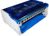 Distribuitor conexiuni 4 poli 125A 500V 132x51x88mm prindere pe sina DIN