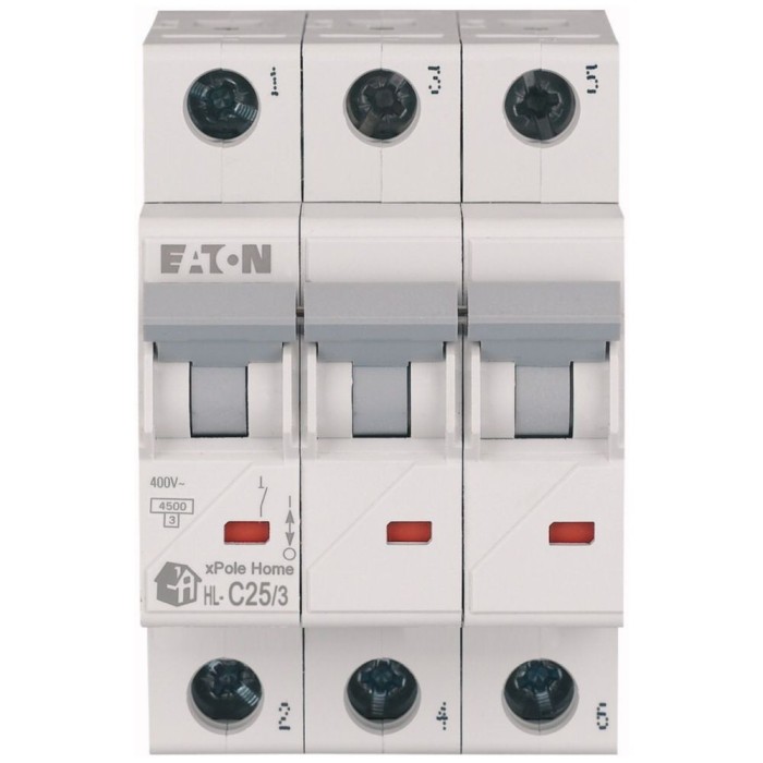 Siguranta automata 25A 3P C 4,5ka Xpole Eaton HL-C25 3