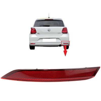 Catadioptru reflectorizant spate VW POLO (6R), 2015-12.2017 model Hatchback, partea dreapta, original, foto