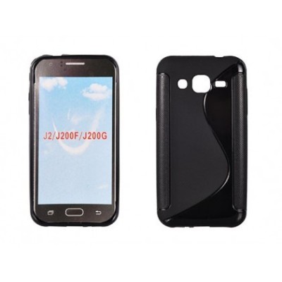 Husa Silicon S-line Sam Galaxy J2 J200 Negru foto