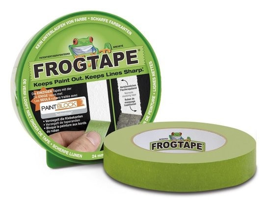Banda izolatoare hartie verde FrogTape, pentru mascat suprafete vopsit 24mmx41.1m AutoDrive ProParts