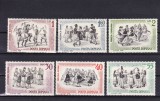 ROMANIA 1966 LP 626 DANSURI POPULARE SERIE MNH, Nestampilat