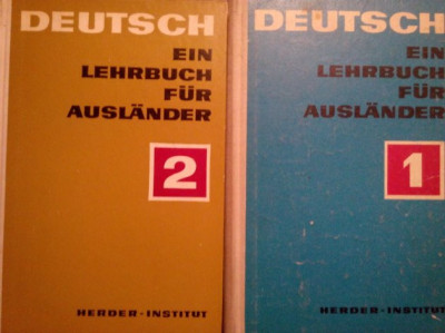 Gertraud Heinrich - Deutsch ein Lehrbuch fur Auslander, 2 vol. (editia 1968) foto