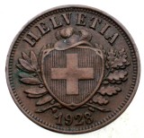 F.125 ELVETIA 2 RAPPEN 1928 B