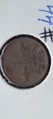 FINLANDA 1 PENNI 1968 foto
