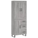 Cumpara ieftin Dulap inalt, gri sonoma, 69,5x34x180 cm, lemn compozit