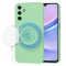 Husa MagSafe pentru Samsung Galaxy A15 A155, Techsuit, SoftFlex, Verde Deschis