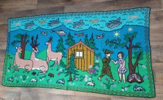 ** Peretar vechi carpeta taraneasca populara cusatura Maramures anii 60-70