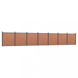 Cumpara ieftin Panou pentru gard, maro, 1218x186 cm, WPC