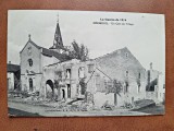 Carte postala, Guerre 1914, Herimenil, un coin de village, inceput de secol XX