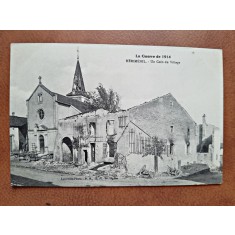 Carte postala, Guerre 1914, Herimenil, un coin de village, inceput de secol XX