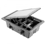 Doza pardoseala 16M capac inox Gewiss GW24616