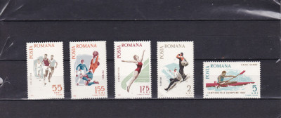 ROMANIA 1965 LP 616 SPARTACHIADA SERIE MNH foto