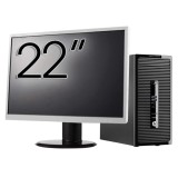 Pachet Calculator Second Hand HP ProDesk 490 G3 Tower, Intel Core i5-6400 2.70GHz, 8GB DDR3, 500GB HDD, DVD-ROM + Monitor 22&amp;quot; NewTechnology Media