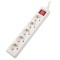 PRELUNGITOR SPACER, Schuko x 5, conectare prin Schuko (T), cablu 1.8 m, 16 A, max. 3500W, protectie supratensiune, protectie copii, Alb, &quot;PP-5-18 v2&quot;