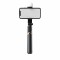 Selfie stick reglabil Q03S, trepied, telecomanda, lampa LED