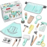 Set de Frizerie pentru Copii Hair Dresser - Jucarie din Lemn pentru Tuns si Infrumusetare, Oem