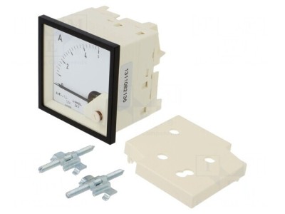 Ampermetru panou AC True RMS 0-5A 40-72Hz Clasa 1.5 foto