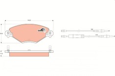 TRW GDB1448 COTEC set placute frana,frana disc
